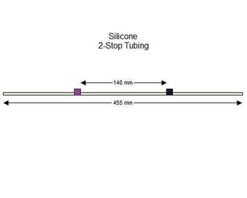 116-0497-18 | 2.29 mm (Purple/Black) Standard Silicone 2-Stop Tubing, 6/pk