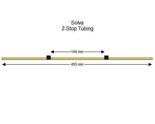 116-0533-07 | 0.76 mm (Black/Black) Standard Solva 2-Stop Tubing, 12/pk