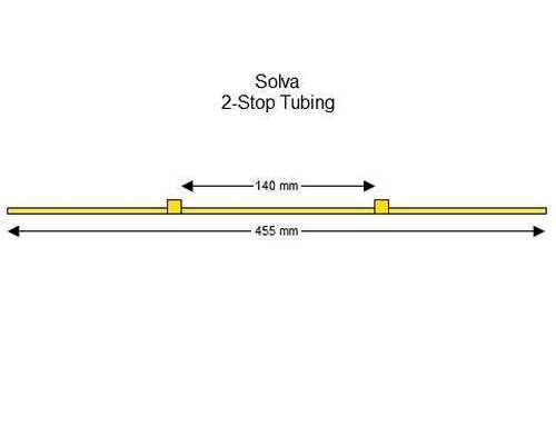 116-0533-12 | 1.42 mm (Yellow/Yellow) Standard Solva 2-Stop Tubing, 12/pk
