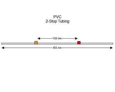 116-0549-02 | 0.19 mm (Orange/Red) Standard PVC 2-Stop Tubing, 12/pk