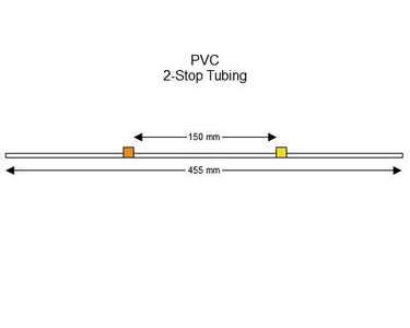 116-0549-05 | 0.51 mm (Orange/Yellow) Standard PVC 2-Stop Tubing, 12/pk