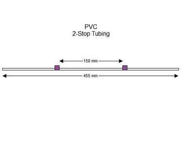 116-0549-15 | 2.06 mm (Purple/Purple) Standard PVC 2-Stop Tubing, 12/pk