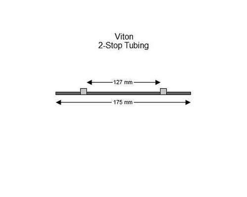116-0651-11/F | 1.30 mm (Grey/Grey) Flared Viton 2-Stop Tubing, 12/pk