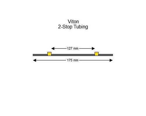 116-0651-12 | 1.42 mm (Yellow/Yellow) Standard Viton 2-Stop Tubing, 12/pk