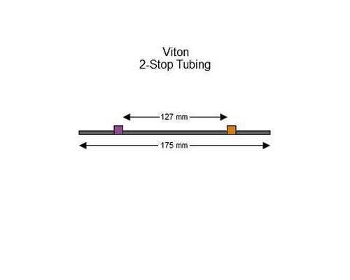 116-0651-17/F | 2.54 mm (Purple/Orange) Flared Viton 2-Stop Tubing, 12/pk