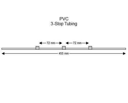 SC0063 | 1.30 mm (Grey/Grey) Standard PVC 3-Stop Tubing, 12/pk