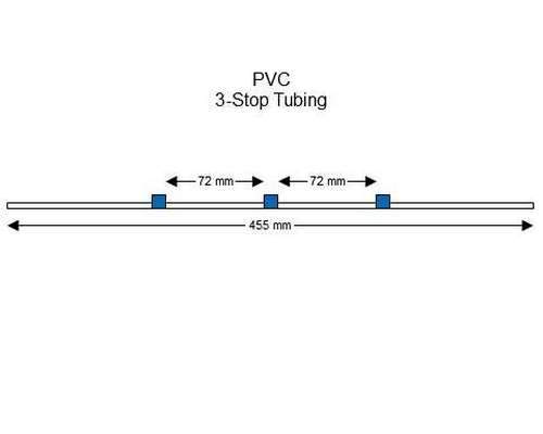 SC0066 | 1.65 mm (Blue/Blue) Standard PVC 3-Stop Tubing, 12/pk