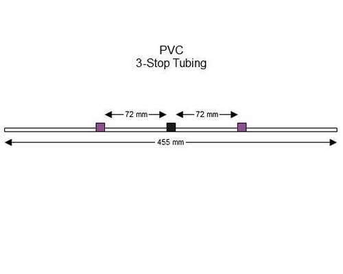 SC0070 | 2.29 mm (Purple/Black) Standard PVC 3-Stop Tubing, 12/pk