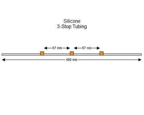 SC0108 | 0.89 mm (Orange/Orange) Standard Silicone 3-Stop Tubing, 6/pk
