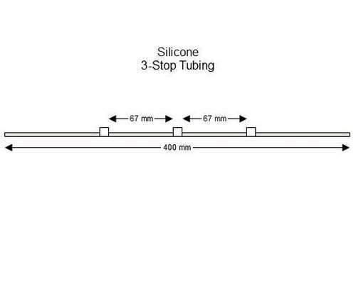 SC0109/F | 1.02 mm (White/White) Flared Silicone 3-Stop Tubing, 6/pk
