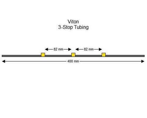 SC0262/F | 1.42 mm (Yellow/Yellow) Flared Viton 3-Stop Tubing, 12/pk