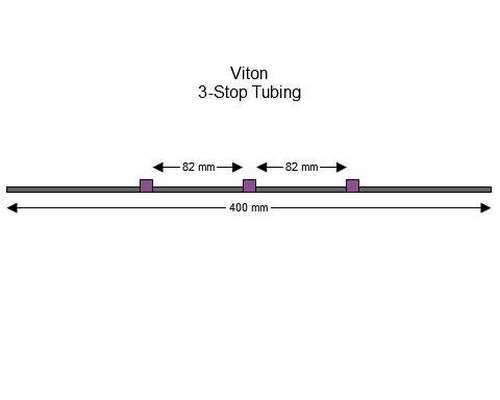 SC0266/F | 2.06 mm (Purple/Purple) Flared Viton 3-Stop Tubing, 12/pk
