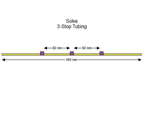 SC0299 | 2.06 mm (Purple/Purple) Standard Solva 3-Stop Tubing, 12/pk