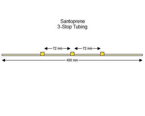 SC0312 | 1.42 mm (Yellow/Yellow) Standard Santoprene 3-Stop Tubing, 12/pk
