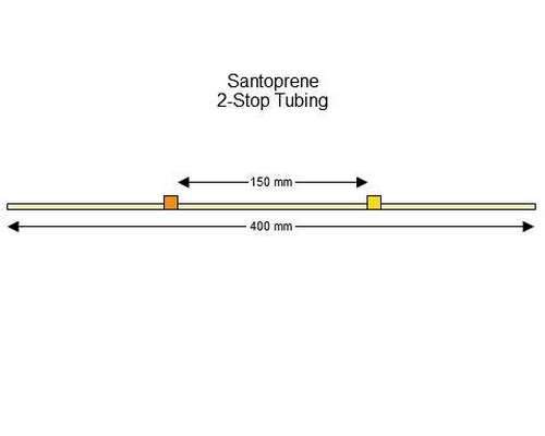 SC0322 | 0.51 mm (Orange/Yellow) Standard Santoprene 2-Stop Tubing, 12/pk
