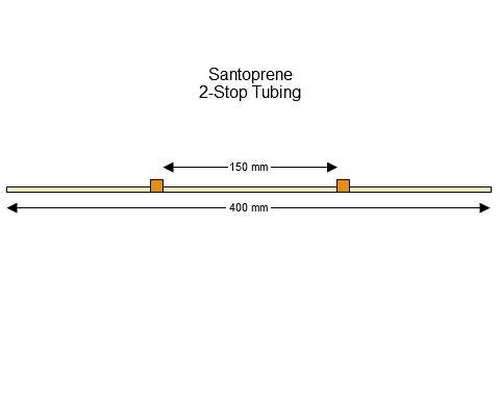 SC0325/F | 0.89 mm (Orange/Orange) Flared Santoprene 2-Stop Tubing, 12/pk