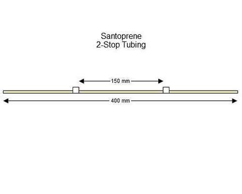 SC0326/F | 1.02 mm (White/White) Flared Santoprene 2-Stop Tubing, 12/pk