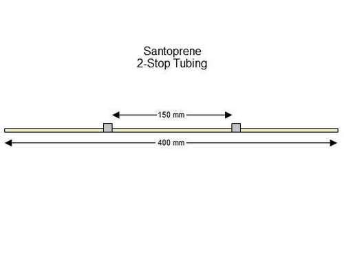 SC0328 | 1.30 mm (Grey/Grey) Standard Santoprene 2-Stop Tubing, 12/pk