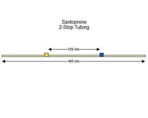 SC0330/F | 1.52 mm (Yellow/Blue) Flared Santoprene 2-Stop Tubing, 12/pk