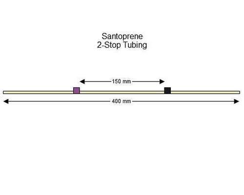 SC0334 | 2.29 mm (Purple/Black) Standard Santoprene 2-Stop Tubing, 12/pk
