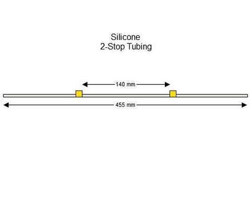 116-0497-13 | 1.42 mm (Yellow/Yellow) Standard Silicone 2-Stop Tubing, 6/pk