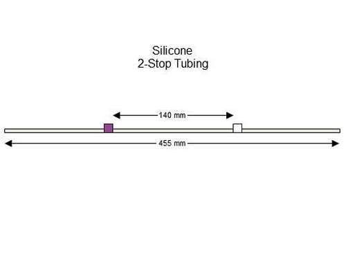 116-0497-20 | 2.79 mm (Purple/White) Standard Silicone 2-Stop Tubing, 6/pk