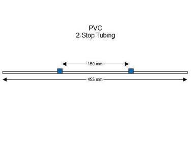 116-0549-13 | 1.65 mm (Blue/Blue) Standard PVC 2-Stop Tubing, 12/pk
