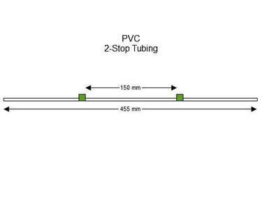 116-0549-14 | 1.85 mm (Green/Green) Standard PVC 2-Stop Tubing, 12/pk