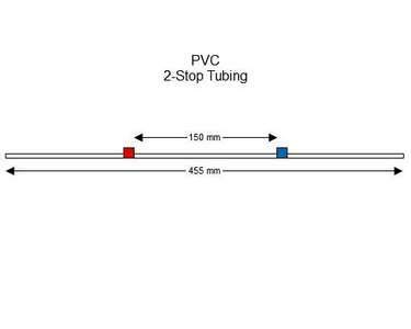 116-0549-20 | 0.31 mm (Red/Blue) Standard PVC 2-Stop Tubing, 12/pk