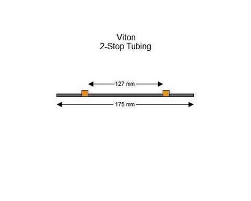 116-0651-08/F | 0.89 mm (Orange/Orange) Flared Viton 2-Stop Tubing, 12/pk
