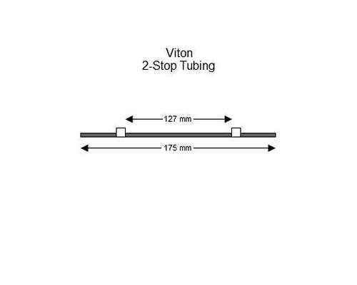 116-0651-09/F | 1.02 mm (White/White) Flared Viton 2-Stop Tubing, 12/pk