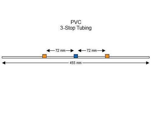 SC0050 | 0.25 mm (Orange/Blue) Standard PVC 3-Stop Tubing, 12/pk