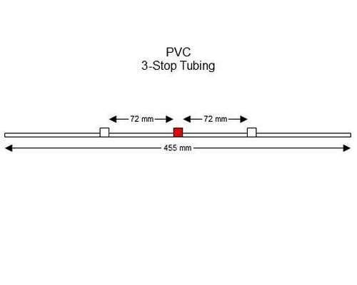 SC0060 | 1.09 mm (White/Red) Standard PVC 3-Stop Tubing, 12/pk