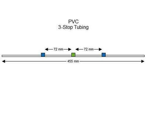 SC0067 | 1.75 mm (Blue/Green) Standard PVC 3-Stop Tubing, 12/pk