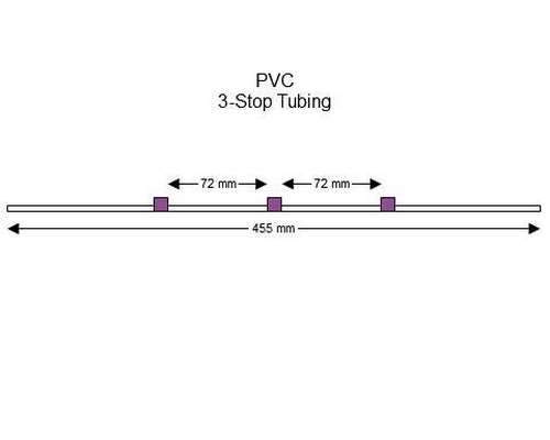 SC0069 | 2.06 mm (Purple/Purple) Standard PVC 3-Stop Tubing, 12/pk