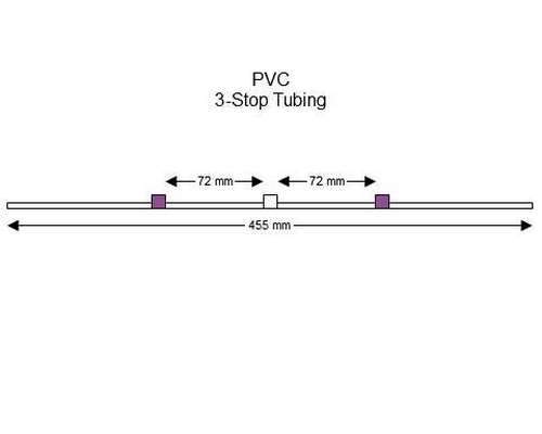 SC0072 | 2.79 mm (Purple/White) Standard PVC 3-Stop Tubing, 12/pk