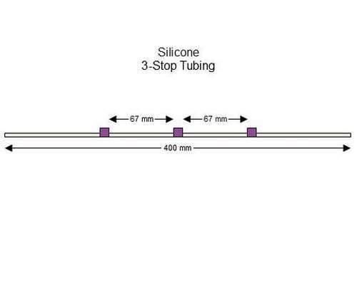 SC0116/F | 2.06 mm (Purple/Purple) Flared Silicone 3-Stop Tubing, 6/pk