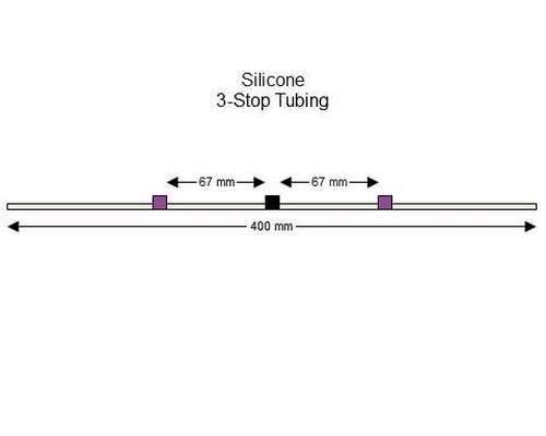 SC0117/F | 2.29 mm (Purple/Black) Flared Silicone 3-Stop Tubing, 6/pk