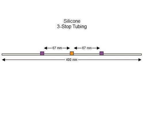SC0118/F | 2.54 mm (Purple/Orange) Flared Silicone 3-Stop Tubing, 6/pk