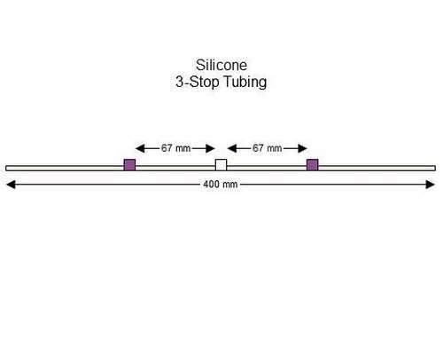 SC0119/F | 2.79 mm (Purple/White) Flared Silicone 3-Stop Tubing, 6/pk
