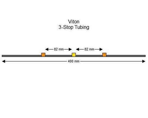 SC0255/F | 0.51 mm (Orange/Yellow) Flared Viton 3-Stop Tubing, 12/pk