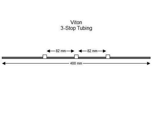 SC0259/F | 1.02 mm (White/White) Flared Viton 3-Stop Tubing, 12/pk