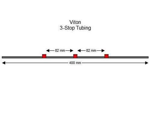 SC0260/F | 1.14 mm (Red/Red) Flared Viton 3-Stop Tubing, 12/pk