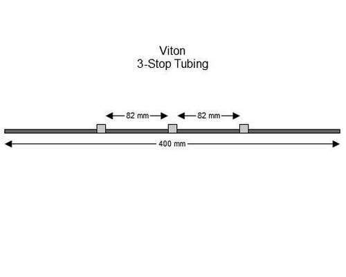 SC0261 | 1.30 mm (Grey/Grey) Standard Viton 3-Stop Tubing, 12/pk