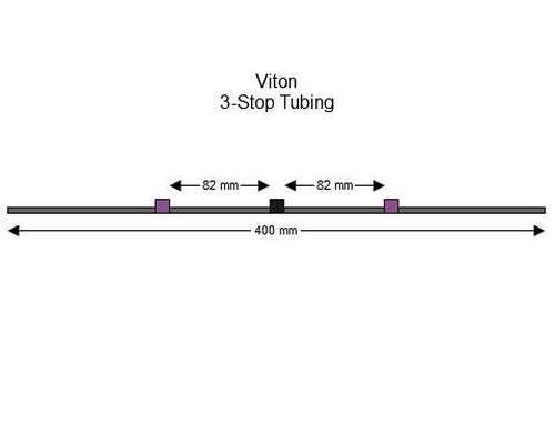 SC0267/F | 2.29 mm (Purple/Black) Flared Viton 3-Stop Tubing, 12/pk