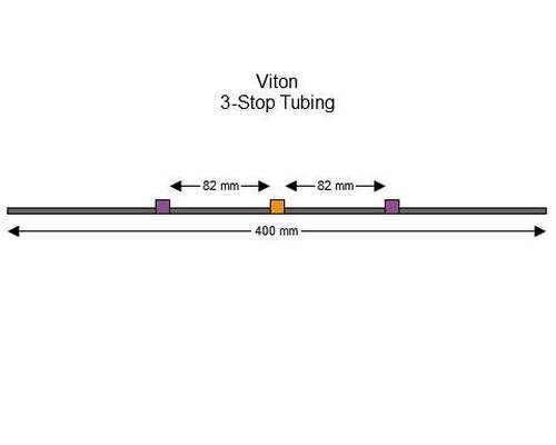 SC0268/F | 2.54 mm (Purple/Orange) Flared Viton 3-Stop Tubing, 12/pk