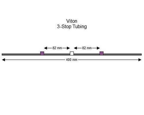 SC0269/F | 2.79 mm (Purple/White) Flared Viton 3-Stop Tubing, 12/pk