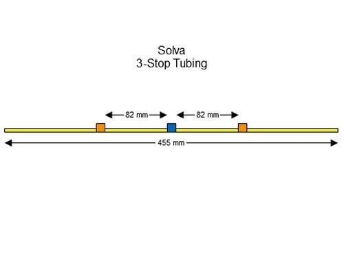 SC0286 | 0.25 mm (Orange/Blue) Standard Solva 3-Stop Tubing, 12/pk