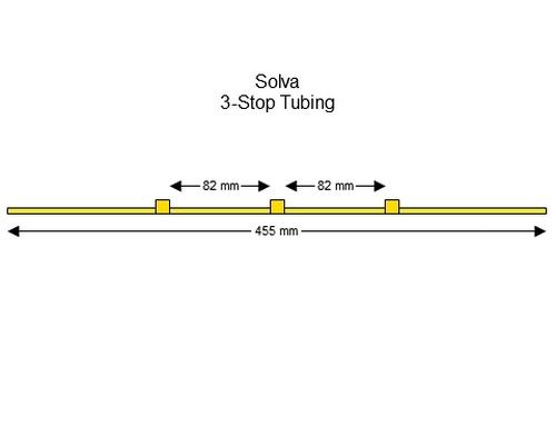 SC0295 | 1.42 mm (Yellow/Yellow) Standard Solva 3-Stop Tubing, 12/pk