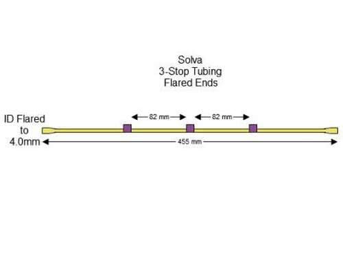 SC0299/F | 2.06 mm (Purple/Purple) Flared Solva 3-Stop Tubing, 12/pk